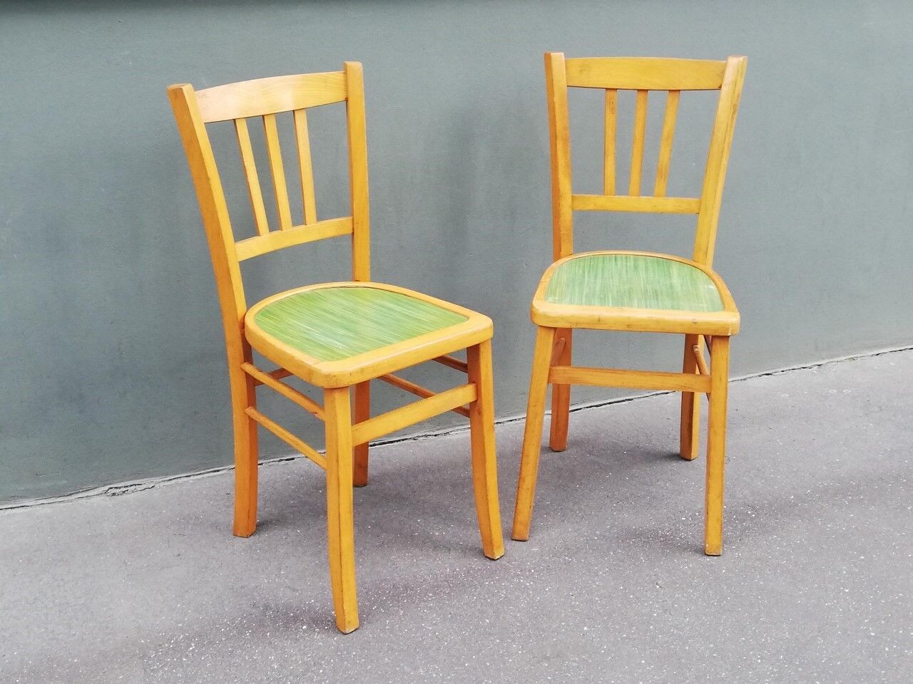 Pair of vintage bistro chairs
