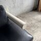 BnB Italia black and white leather sofa – 2-seater module