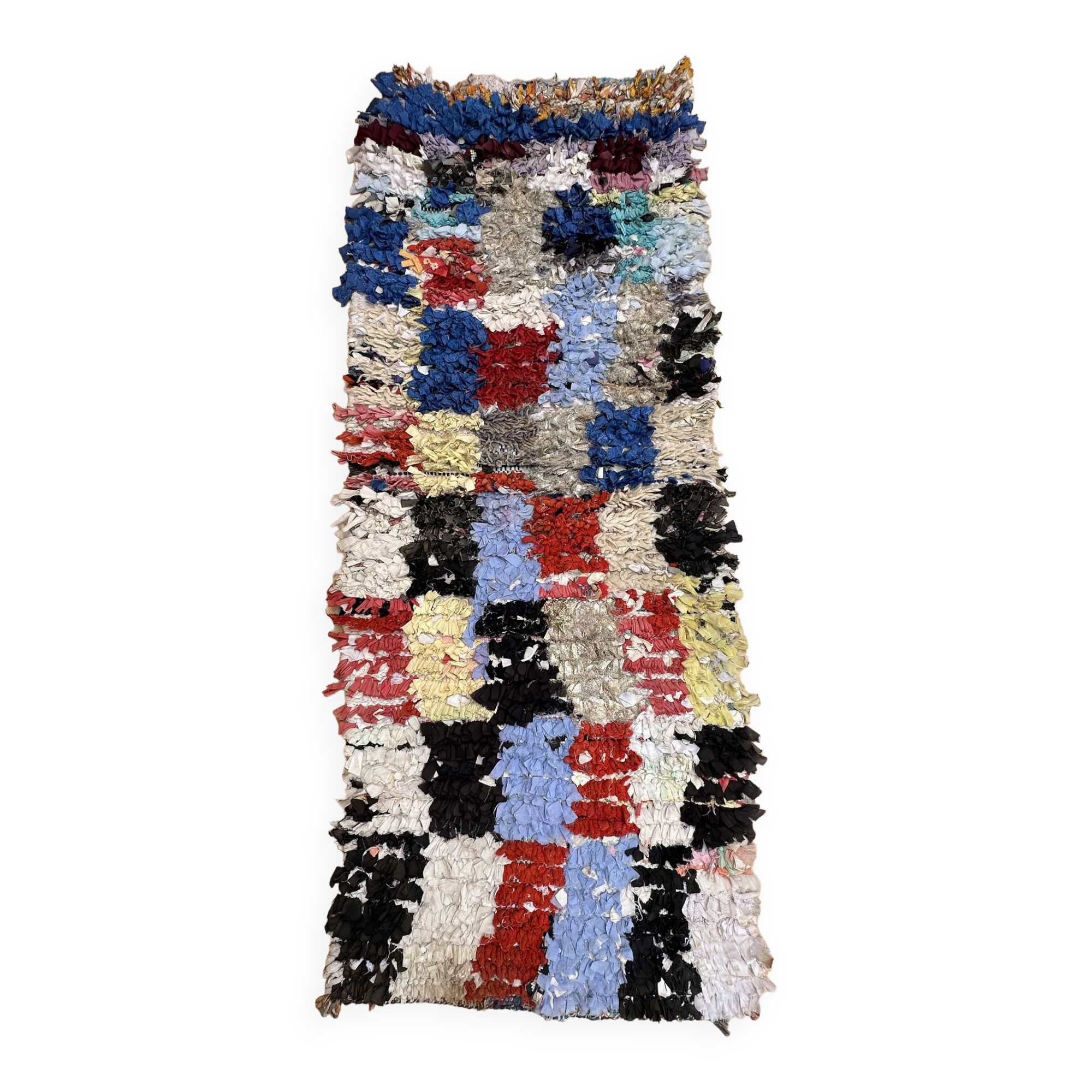 Berber Boucherouite Carpet - 83 x 212