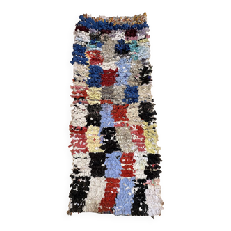 Berber Boucherouite Carpet - 83 x 212