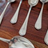 Christofle - Set of 12 Spatours table spoons in silver-plated metal