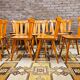 Lot de 12 chaises bistrot vintage