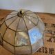 Mother-of-pearl and brass ceiling light
