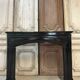Black marble fireplace from around 1900