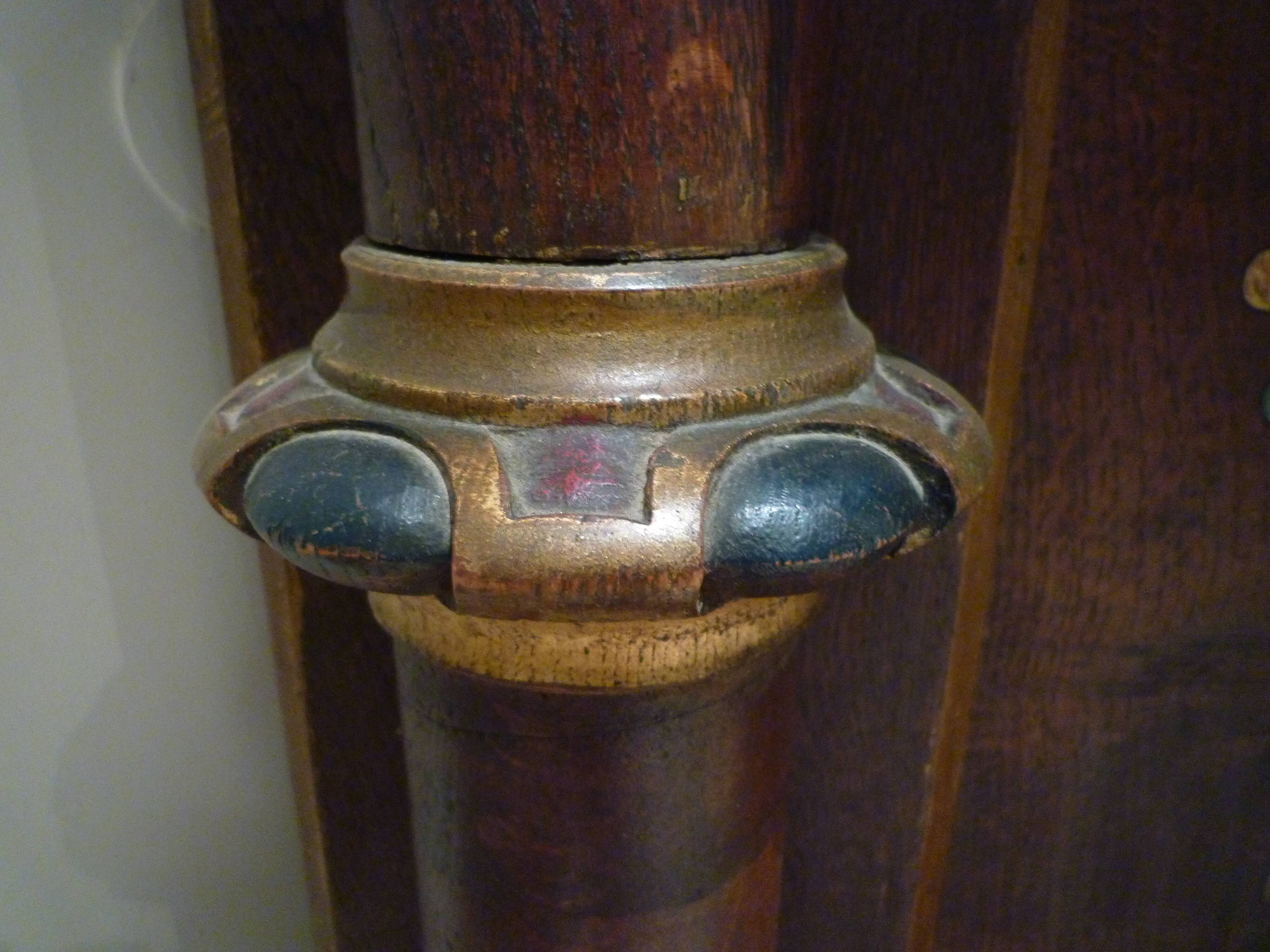 Old corner console, Chapel furniture..