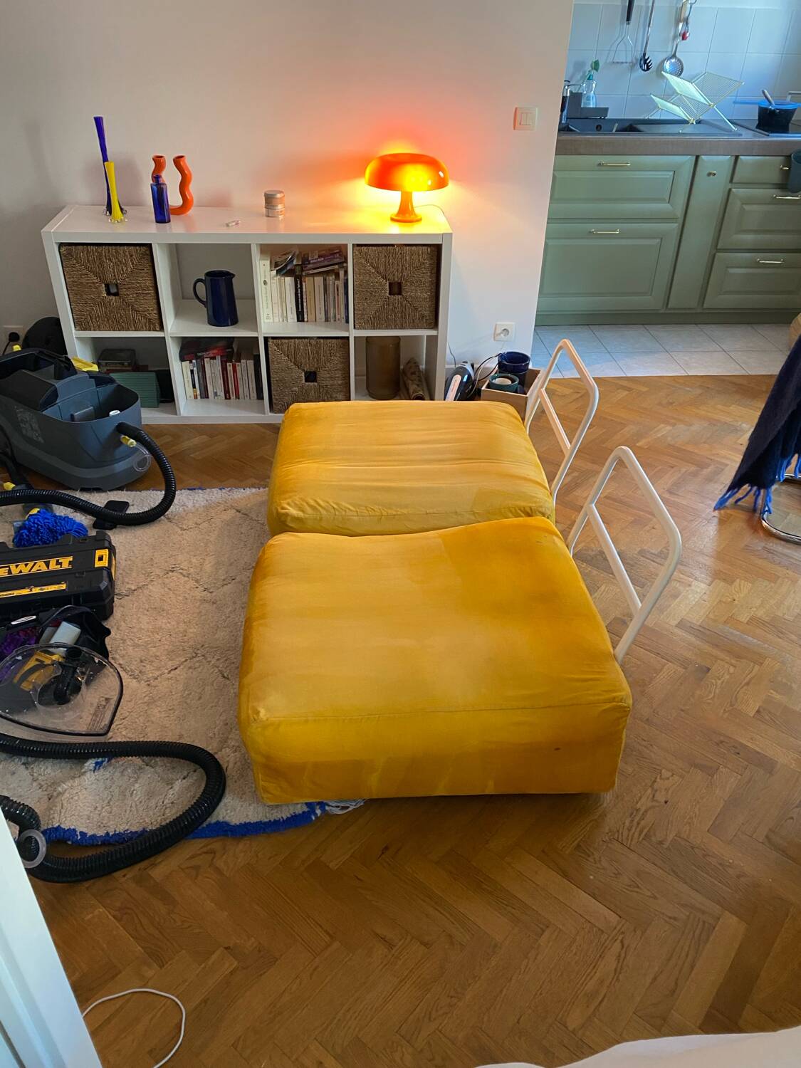 Vintage ikea rörberg sofa // cleaned!!