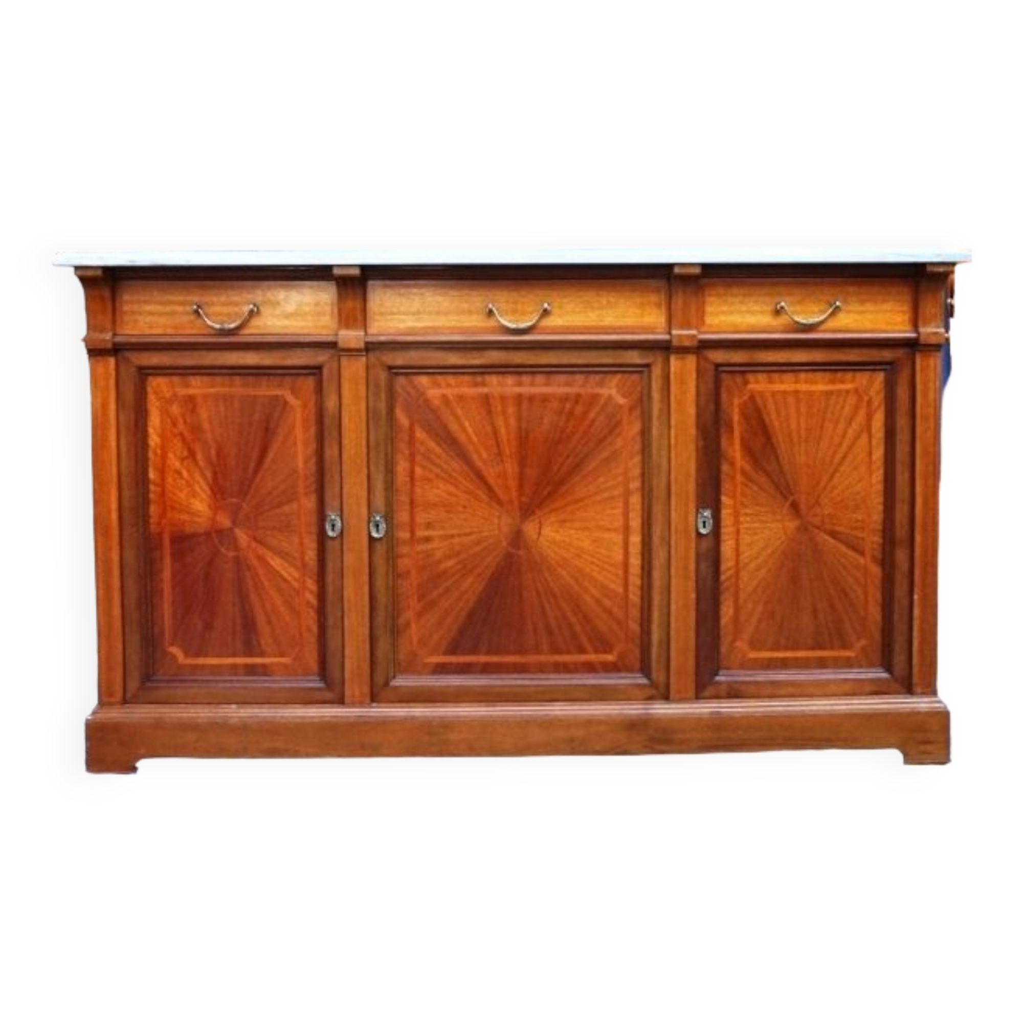 Rosel manufacturer brussel enfilade mahogany, marquetry.
