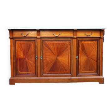 Enfilade acajou,marqueterie.