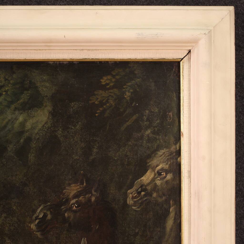 Great painting from the 18th century, Moses Striking the Rock