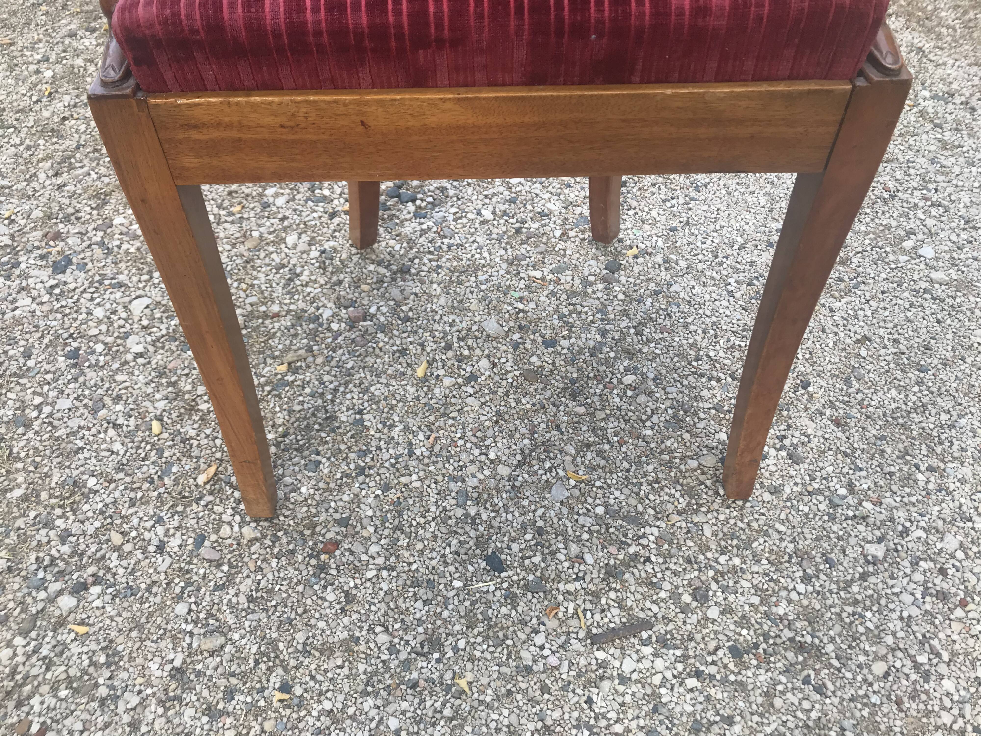 Suite of 6 chairs empire swan collar