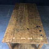 Old oak workshop table