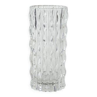 Crystal vase, Italian design, 1960s, manufactured in Italy
