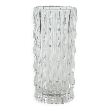 Crystal vase, Italian design, 1960s, manufactured in Italy