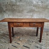 Old side table oak with drawers