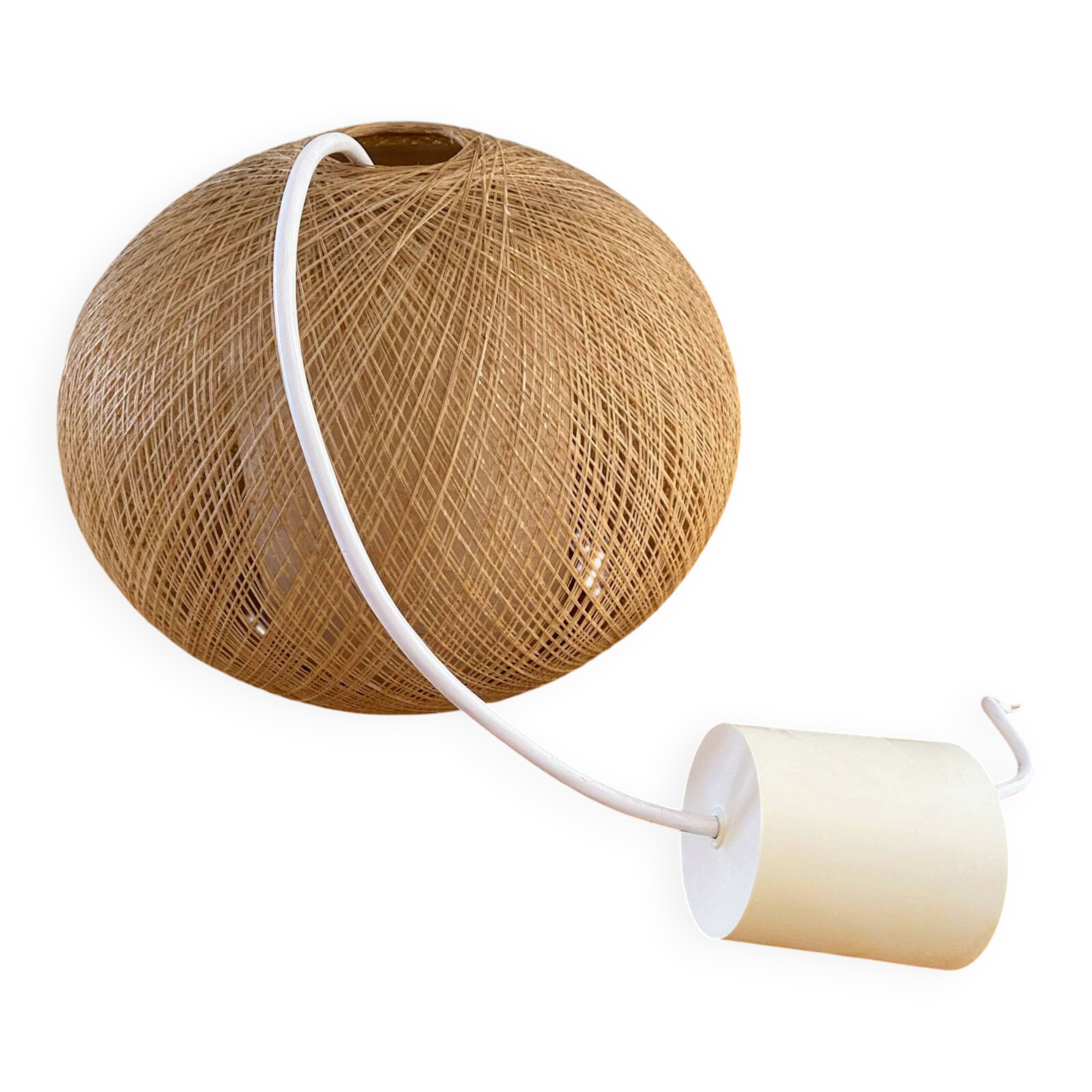 Suspension boule vintage en fil de nylon