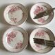 Set of 12 dinner plates of Sarreguemines land of iron décor Vega early 20th