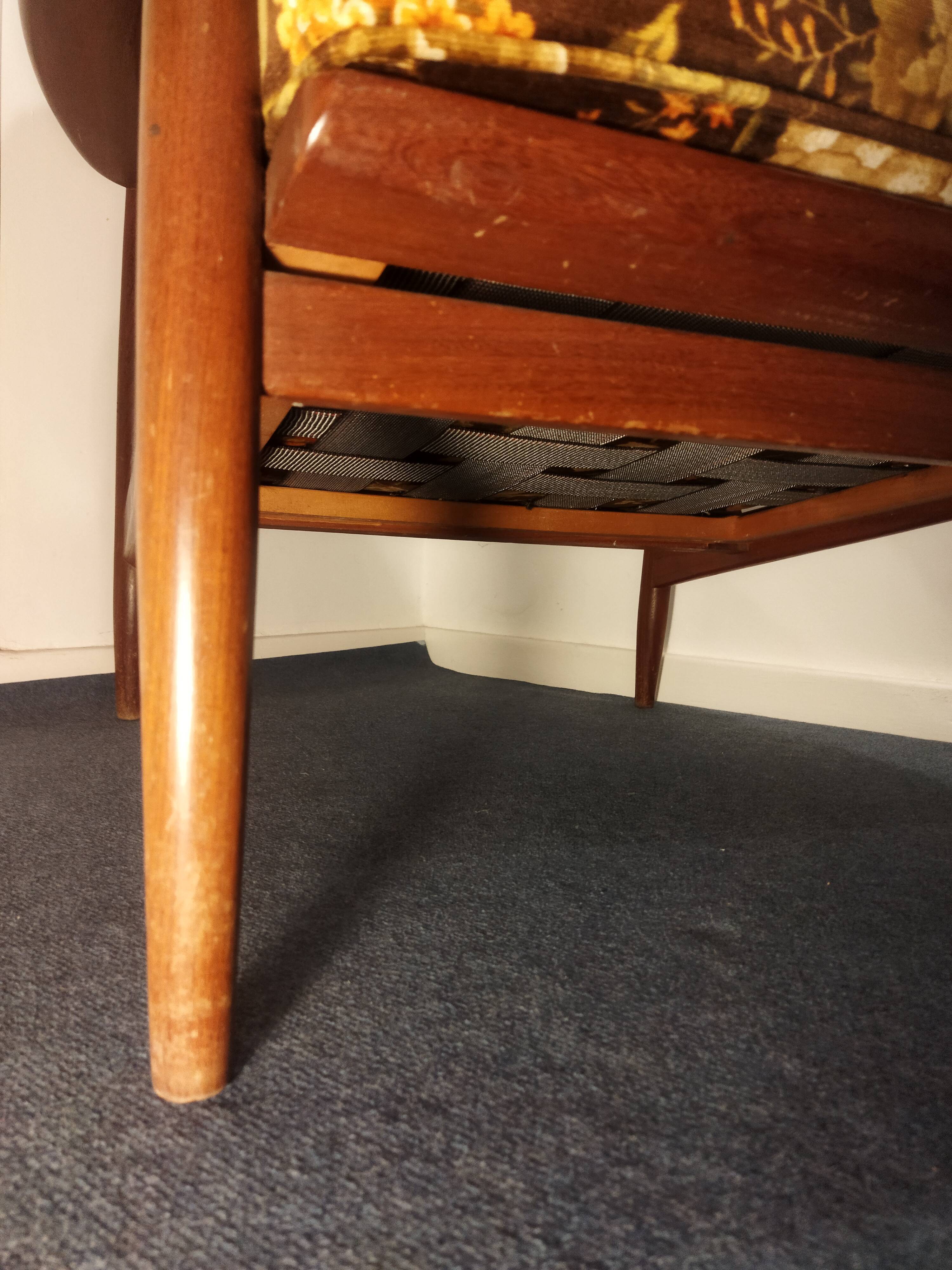 Scandinavian teak armchair