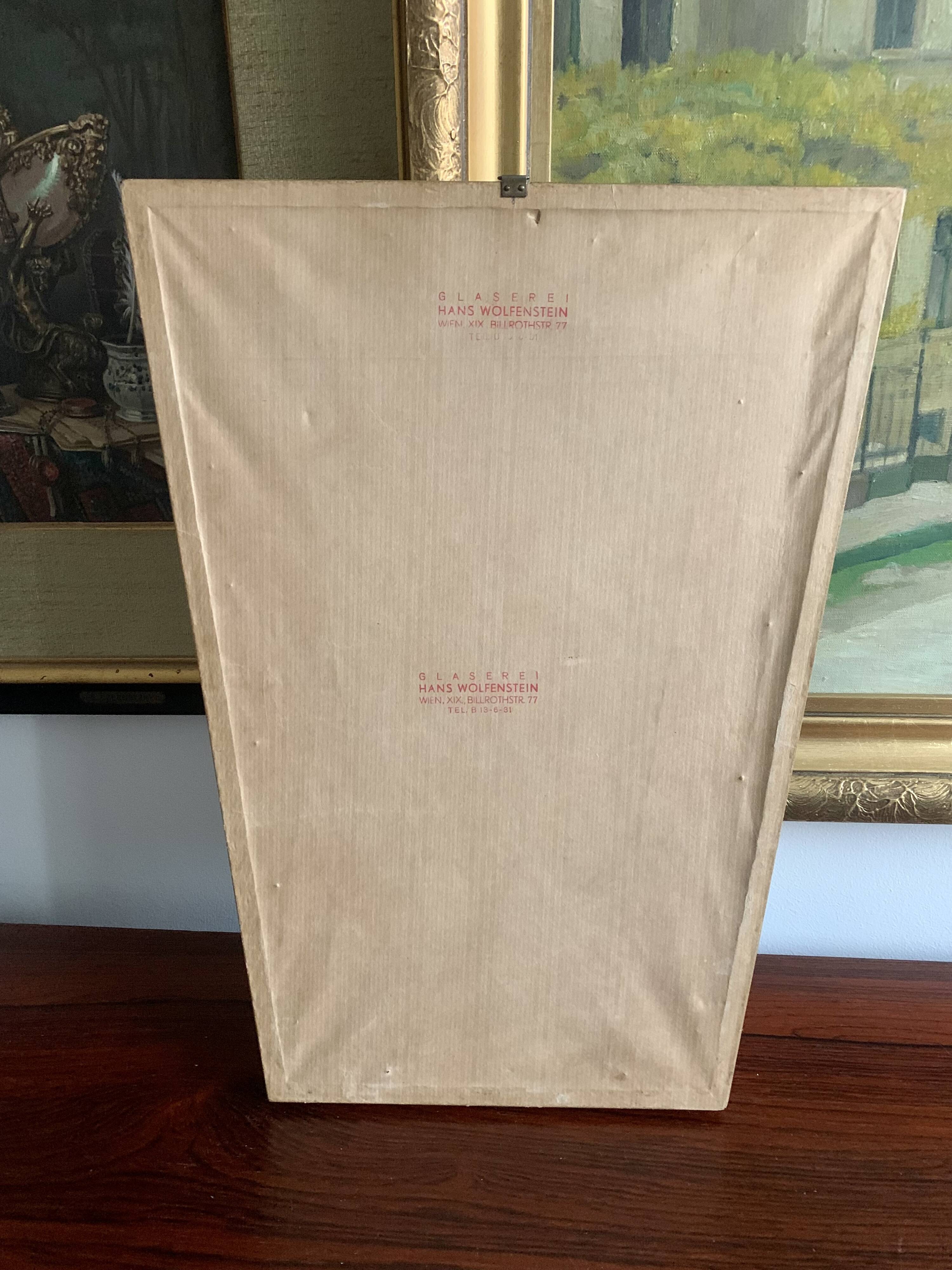 Vintage Wall Mirror in Trapezoid Shape
