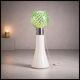Murano floor lamp in green glitter glass attributed to Mazzega, 1960s