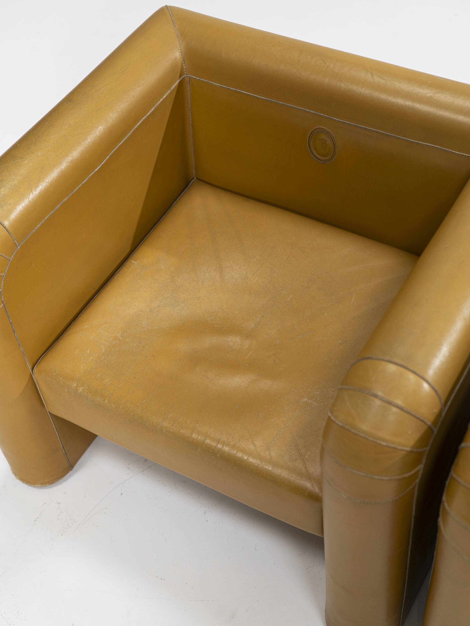Paire de fauteuils rares de Trussardi, Italie, années 1970