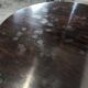 English guéridon table with a tilting top in mahogany, late 19th century.
