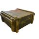 Vintage green wooden industrial box / chest / military crate