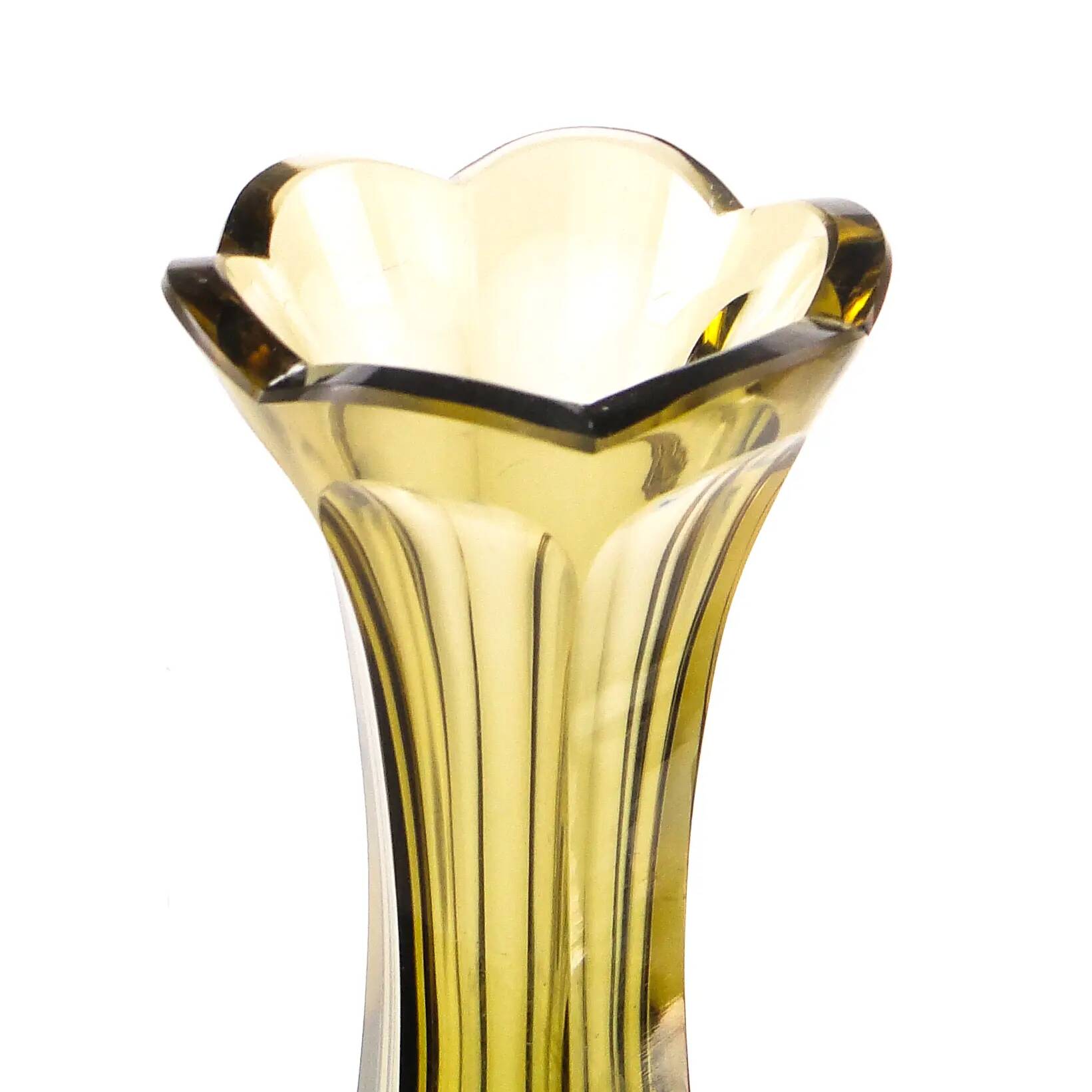 Art deco vase, crystal, Józefina Glassworks, Poland, 1930s