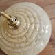Vintage lampshade wall lamp in yellow Clichy glass