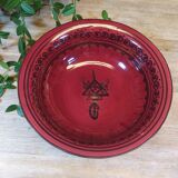 Set of 3 red salad bowls
