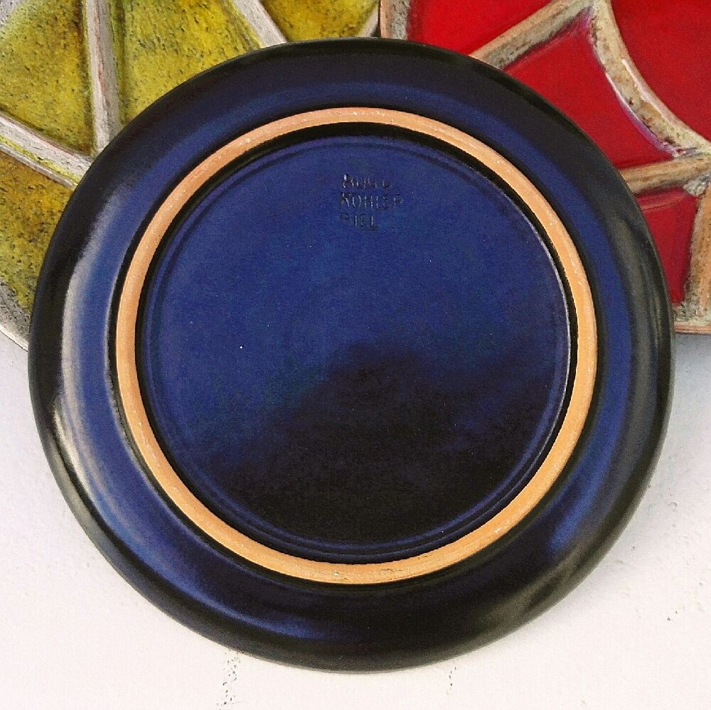 Six ceramic fondue plates Hugo Kohler Biel