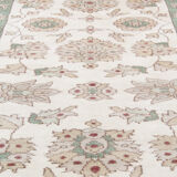 Small handmade pakistani floral wool area rug- ziegler rug- 82x192cm