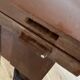 Half-moon table in mahogany from Honduras Louis XVI style