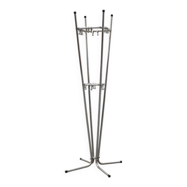 Porte-manteau en chrome par Tubax, Belgique, années 1950