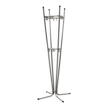 Mid-century chrome Coat rack by Tubax, Belgium 1950s