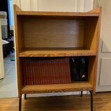 Vintage Scandinavian style wood bookcase