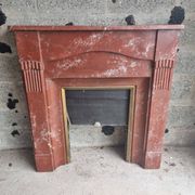 Marble fireplace mantel from 1950.
