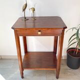 Side table vintage art deco style pedestal table