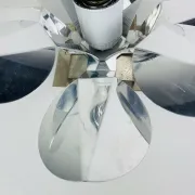 Space Age chrome flower wall light from the 1960s.