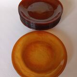 10 assiettes à dessert Arcoroc Sierra Ambre