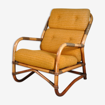 Rattan armchair year 70s