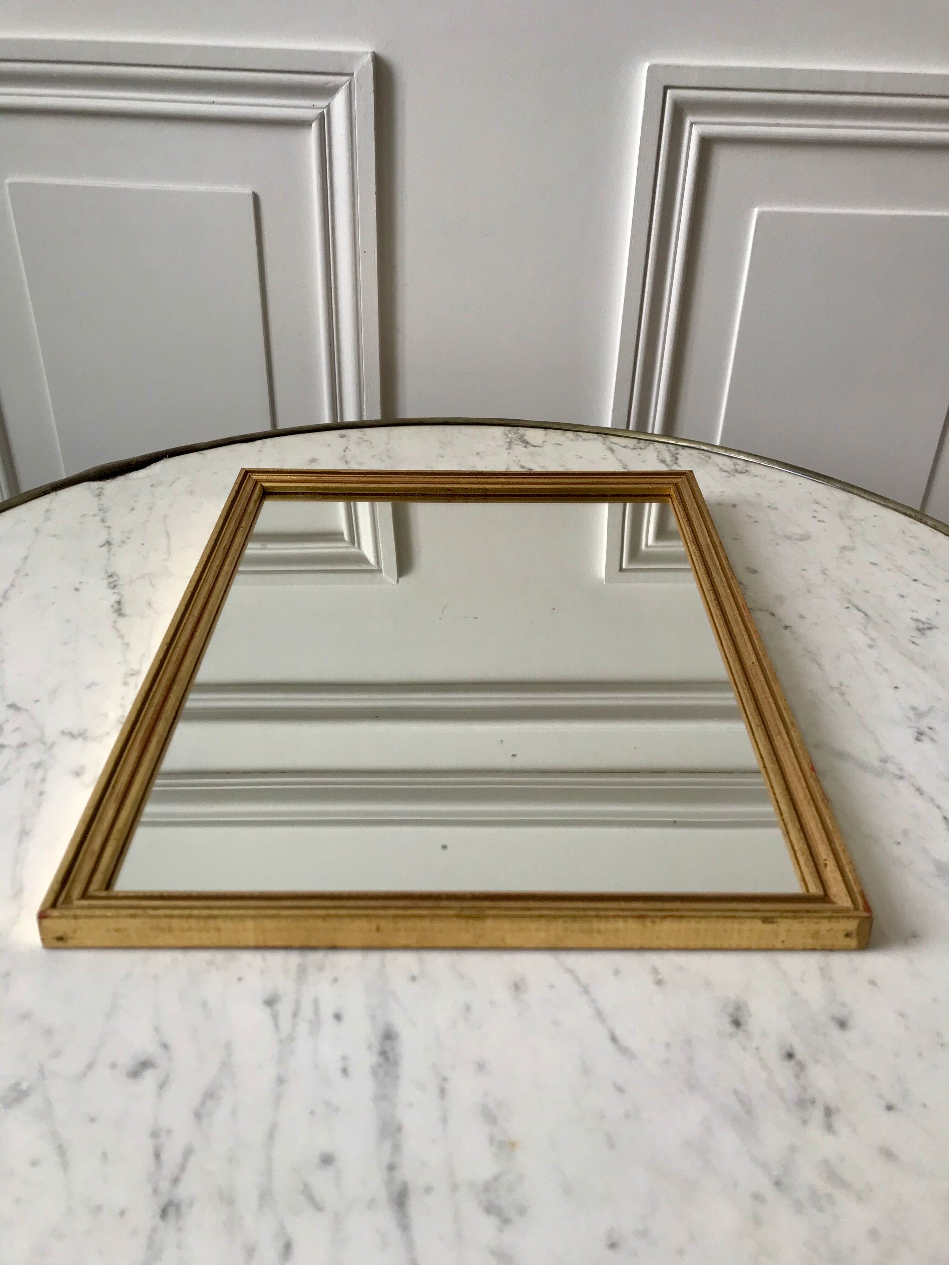 Gilded wooden mirror 50s
