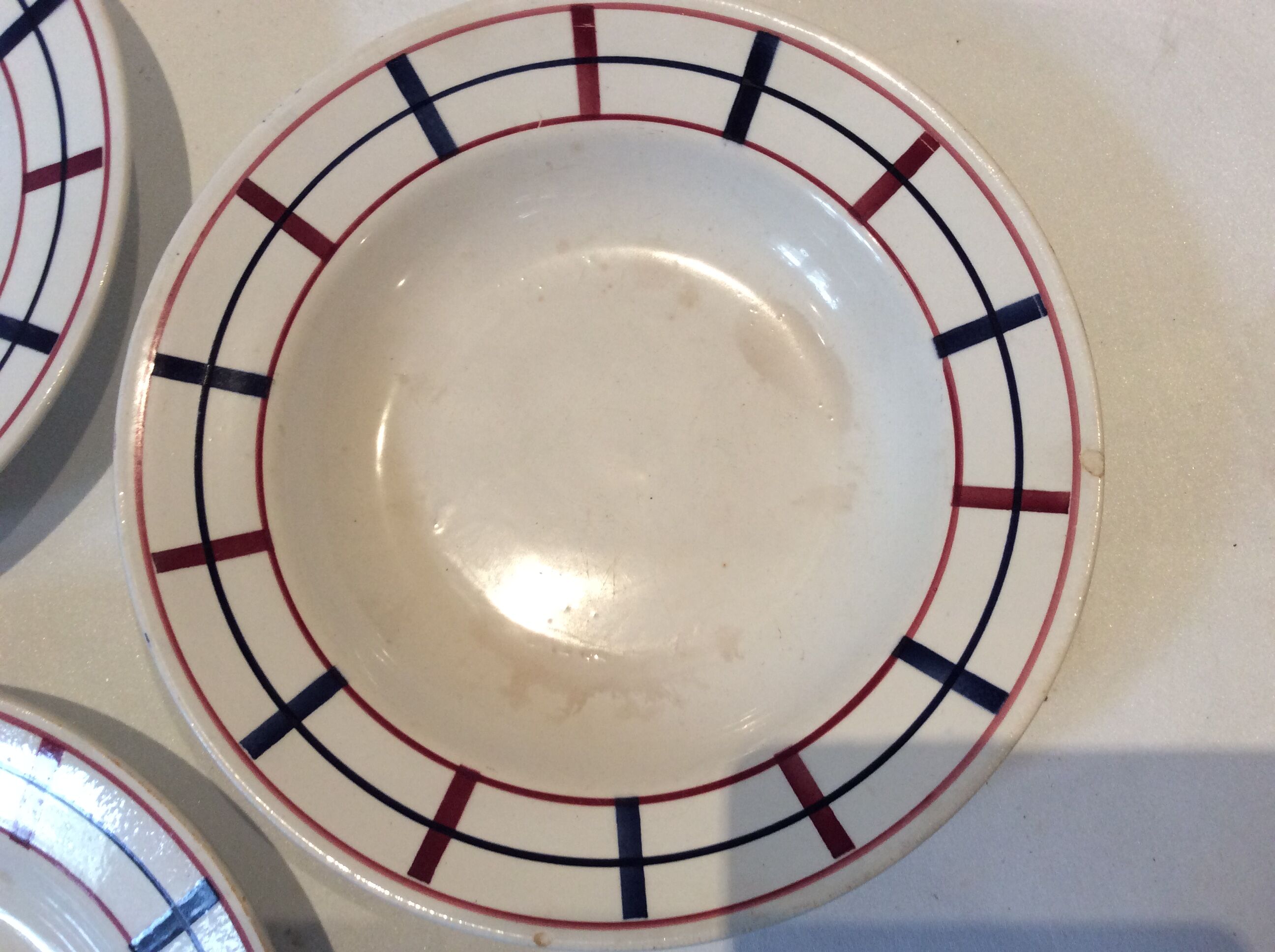 Vintage Basque style plates