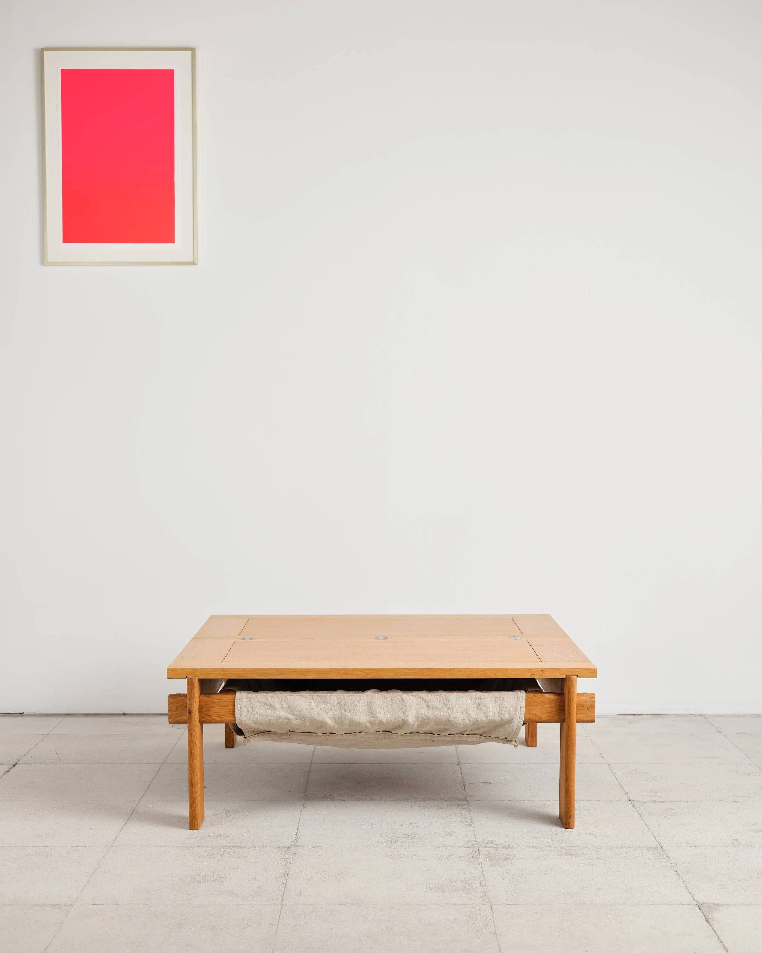 Large brutalist coffee table by Tage Poulsen, Denmark, 1960s.