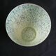 Glass vase or clichy crystal speckled yellow/green