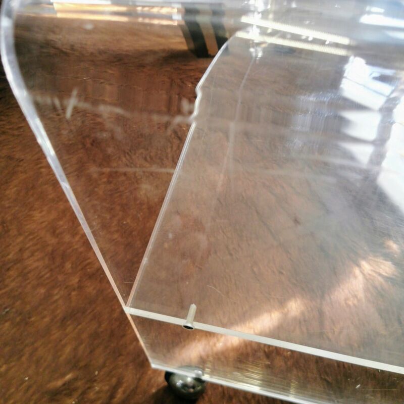 Vintage TV furniture in plexiglass