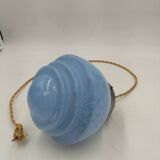 Speckled blue opaline pendant light