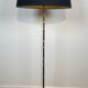 Bronze floor lamp in faux-bamboo style by Maison Baguès.