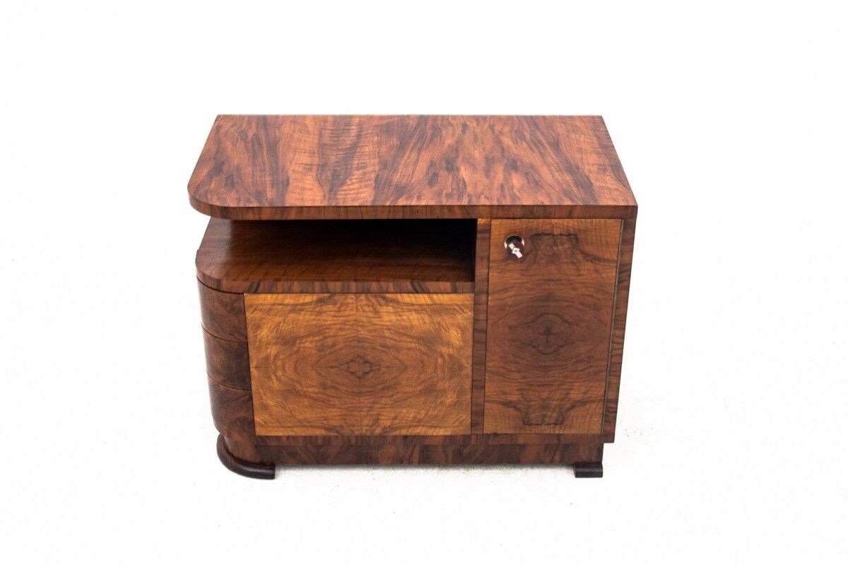 Art Deco chest of drawers, Poland, 1950s