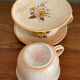 Duo cup and under orange flower cups