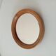 Vintage round wooden mirror